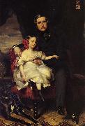 Franz Xaver Winterhalter Napoleon Alexandre Louis Joseph Berthier, Prince de Wagram and his Daughter, Malcy Louise Caroline F USA oil painting artist